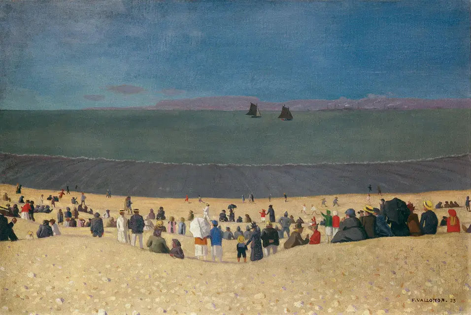 La plage à Honfleur - Félix Vallotton - Alpha Reproduction