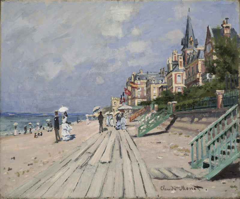 La Plage à Trouville W156 – Claude Monet