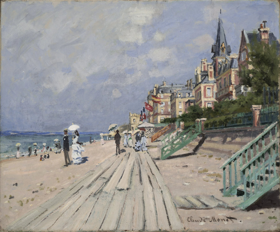 La Plage à Trouville W156 – Claude Monet