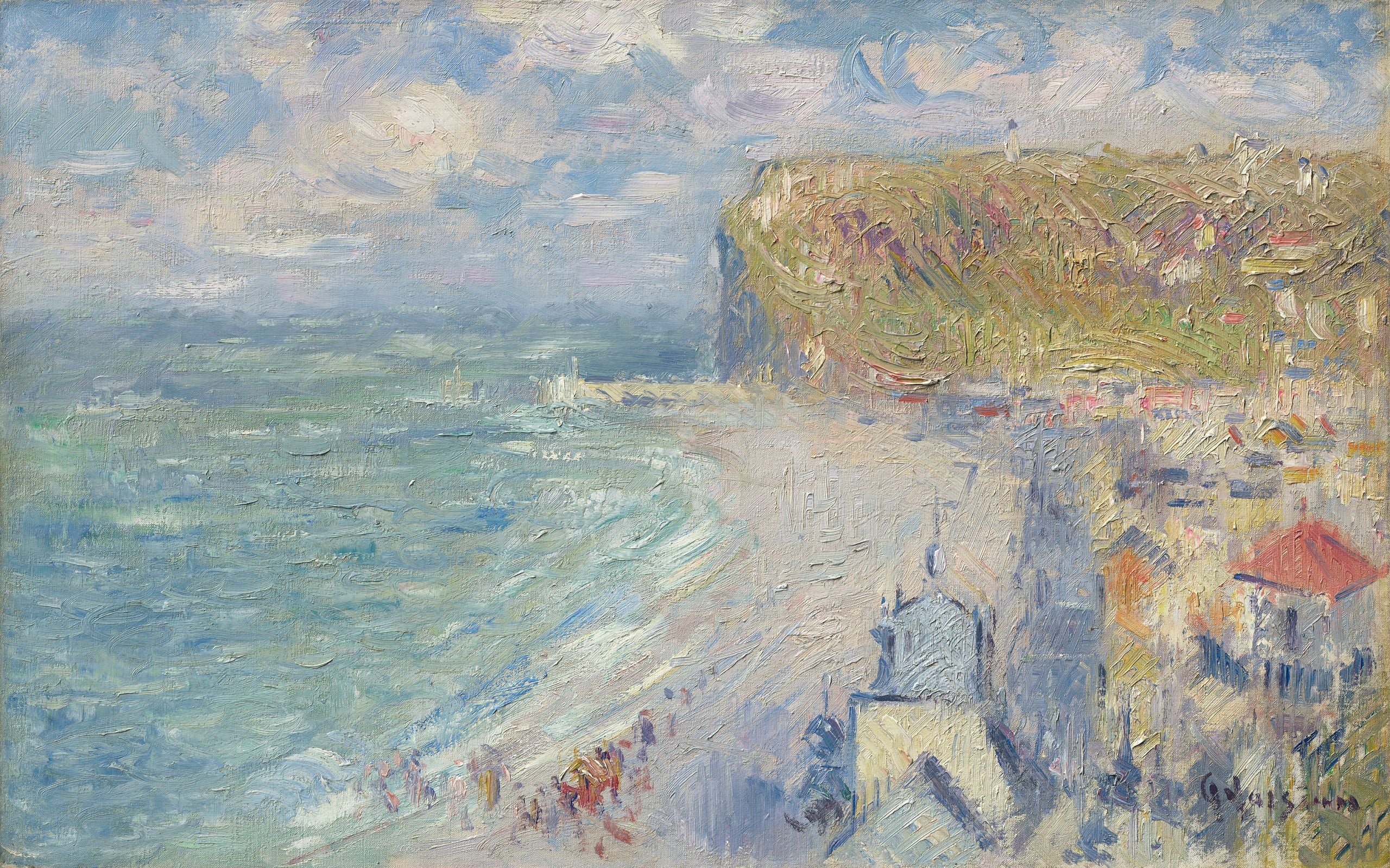 La plage de Fécamp - Gustave Loiseau