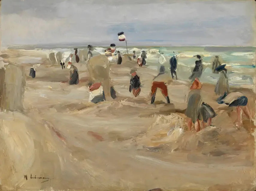 La plage de Noordwijk - Max Liebermann