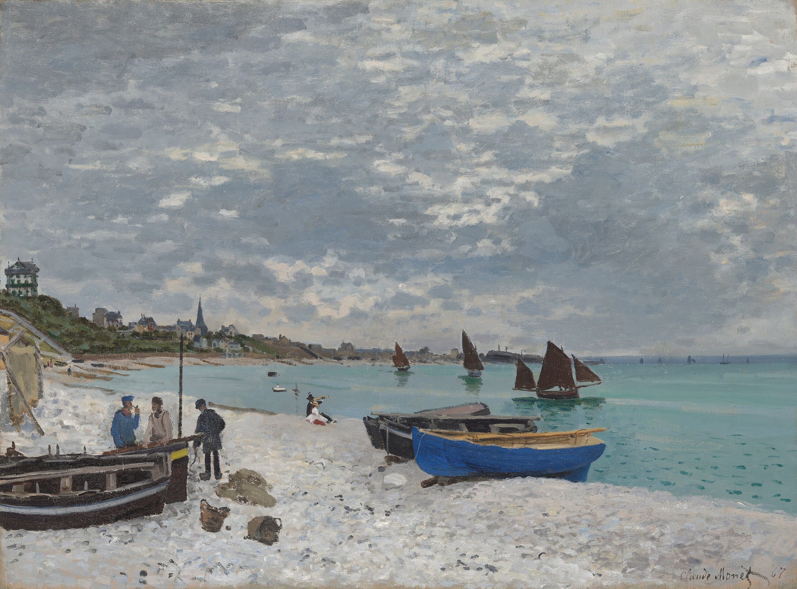 La Plage de Sainte-Adresse - Claude Monet