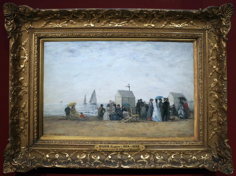 La plage de Trouville - Eugène Boudin