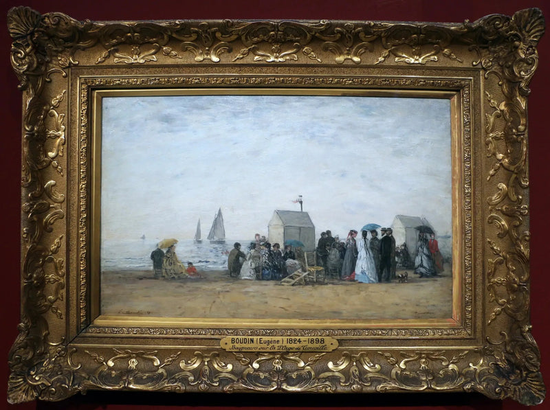 La Plage de Trouville - Eugène Boudin