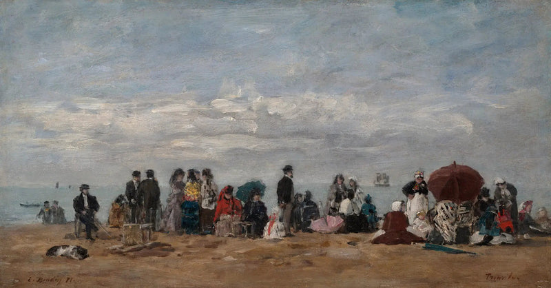 La plage de Trouville - Eugène Boudin