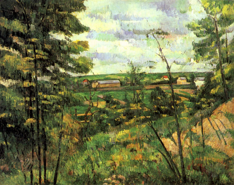 La Plaine de Saint-Ouen-l'Aumône vue prise des carrières du Chou - Paul Cézanne