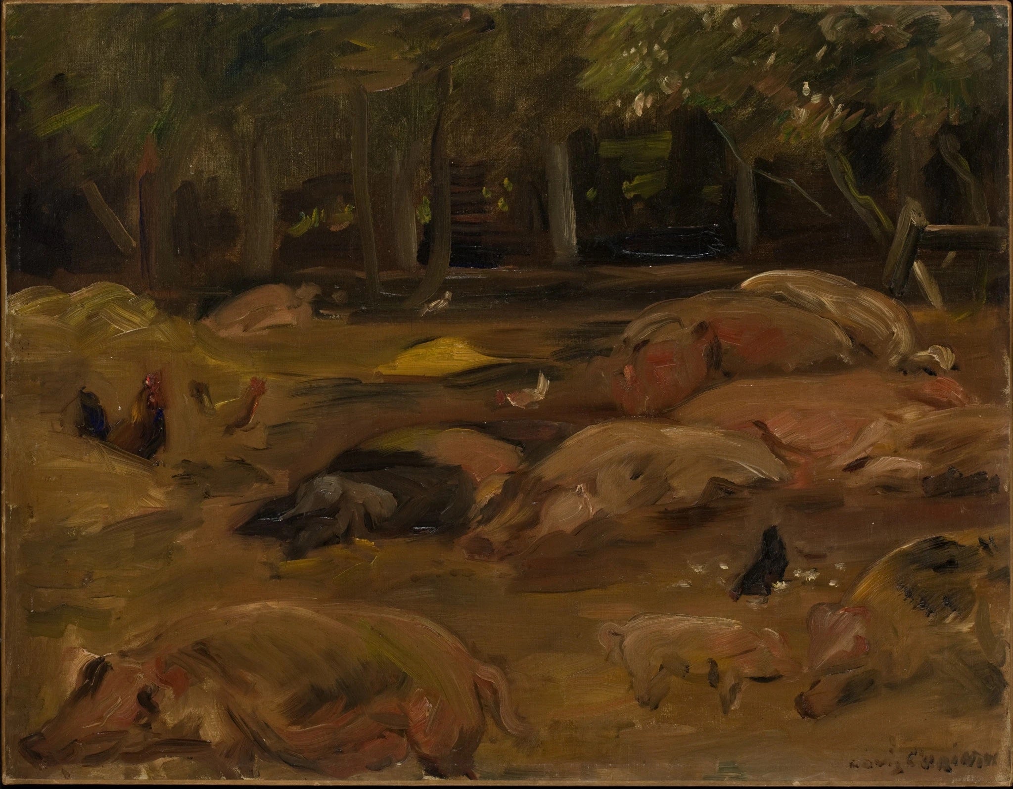 La porcherie - Lovis Corinth image 1 reproduction artisanale de tableau