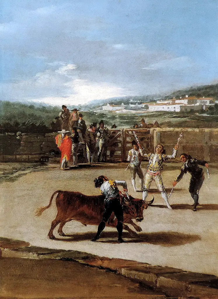 La Pose des banderilles - Francisco de Goya