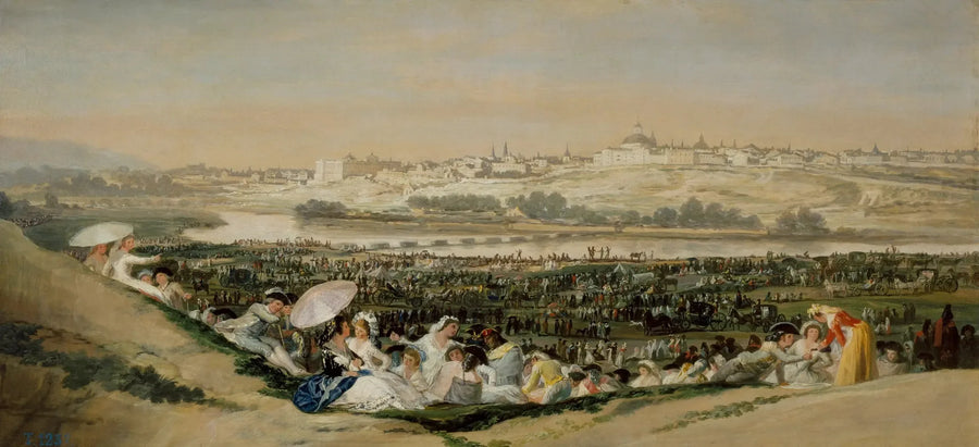 La Prairie de Saint-Isidore - Francisco de Goya