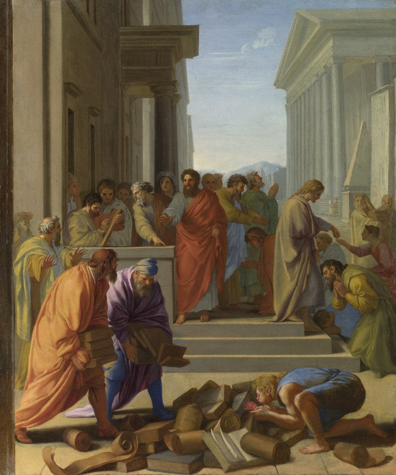 La Prêche de Saint Paul à Ephèse - Eustache Le Sueur