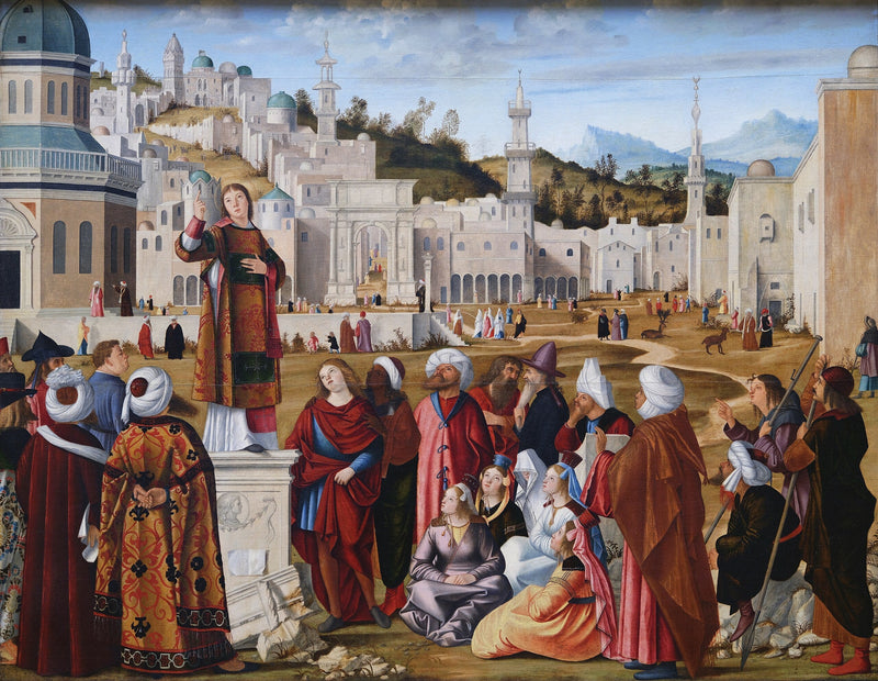 La Prédication de Saint Étienne - Vittore Carpaccio