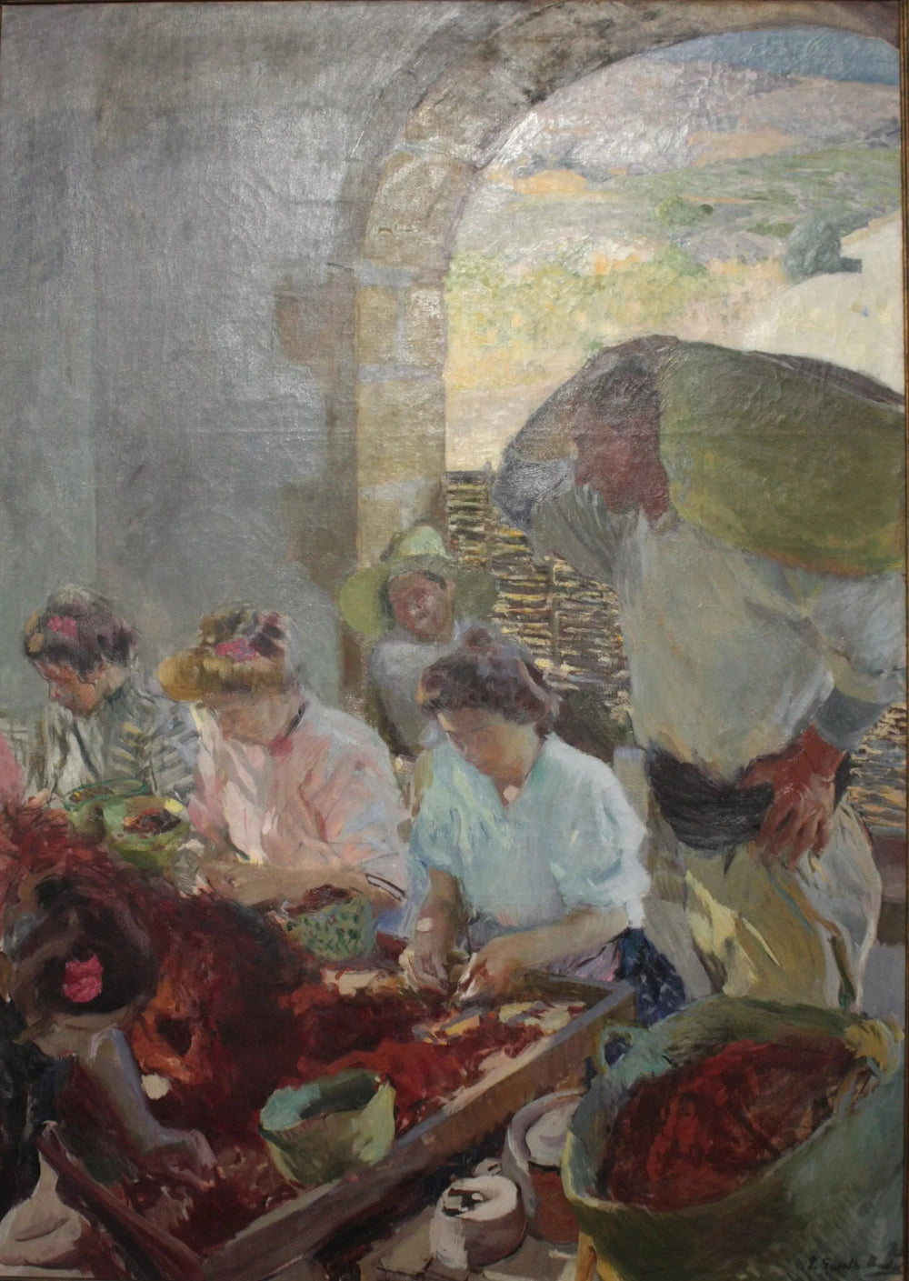 La Préparation des raisins secs - Joaquín Sorolla image 1 reproduction réalisée par Alpha Reproduction