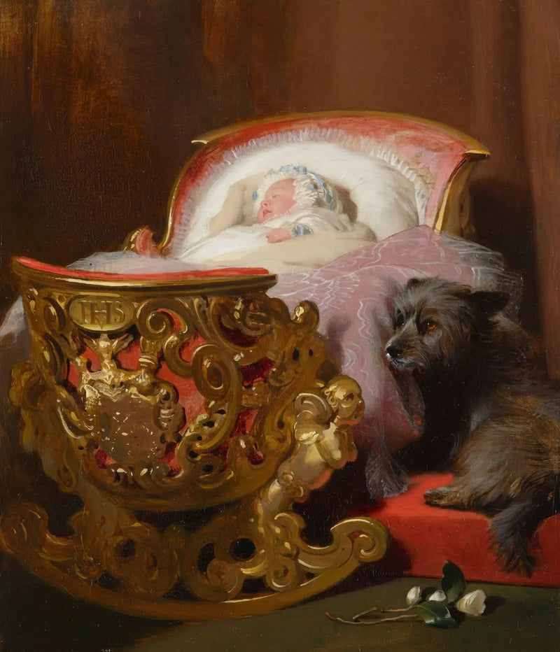 La princesse Alice endormie - Edwin Henry Landseer