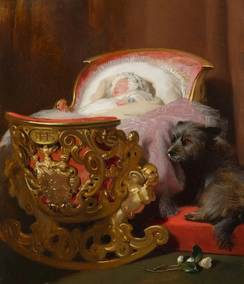 La princesse Alice endormie - Edwin Henry Landseer