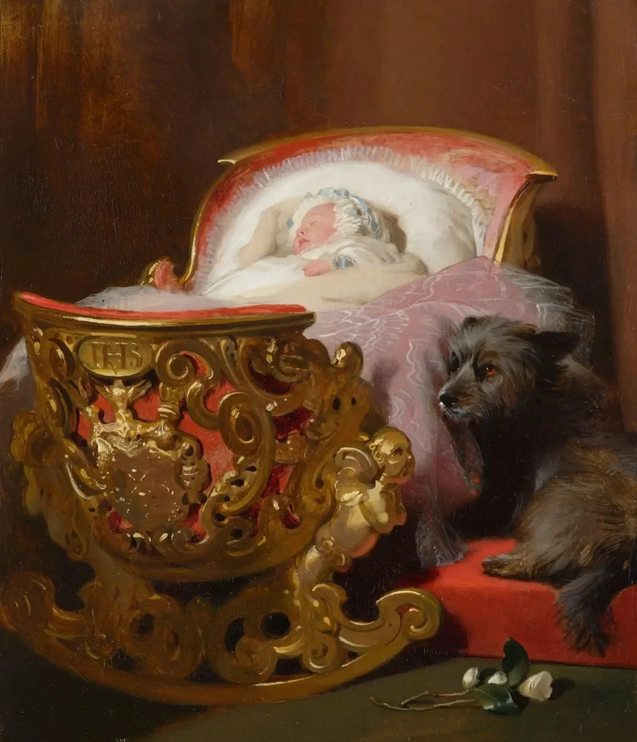 La princesse Alice endormie - Edwin Henry Landseer