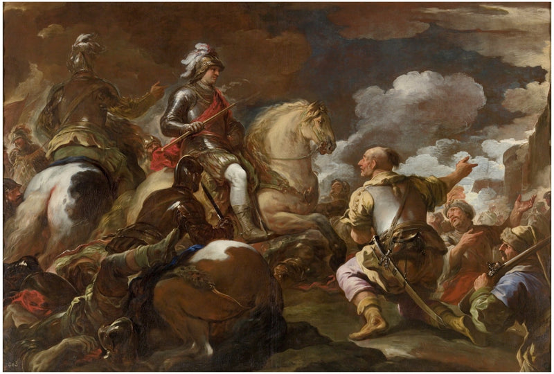 La prise d'une forteresse - Luca Giordano