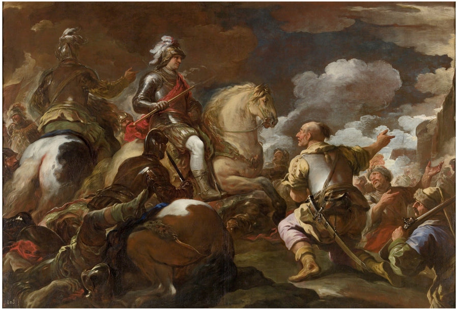 La prise d'une forteresse - Luca Giordano