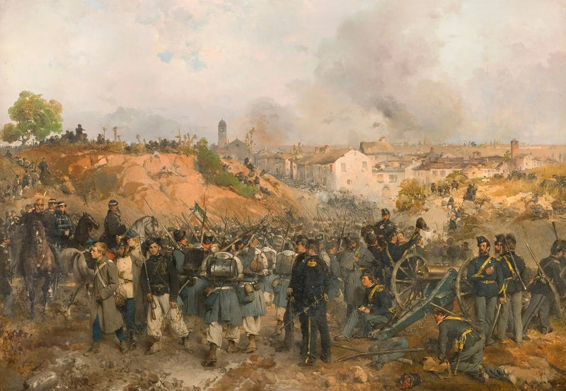 La prise de Palestro le 30 mai 1859 - Gerolamo Induno