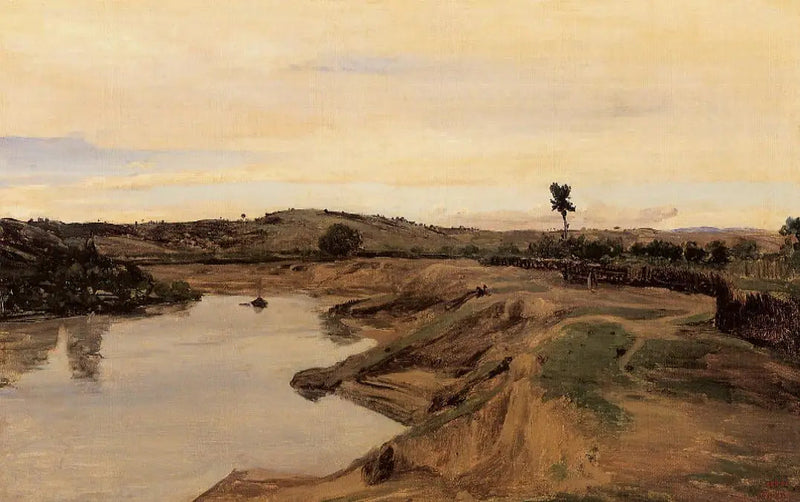 La Promenade de Poussin, campagne de Rome - Jean-Baptiste Camille Corot