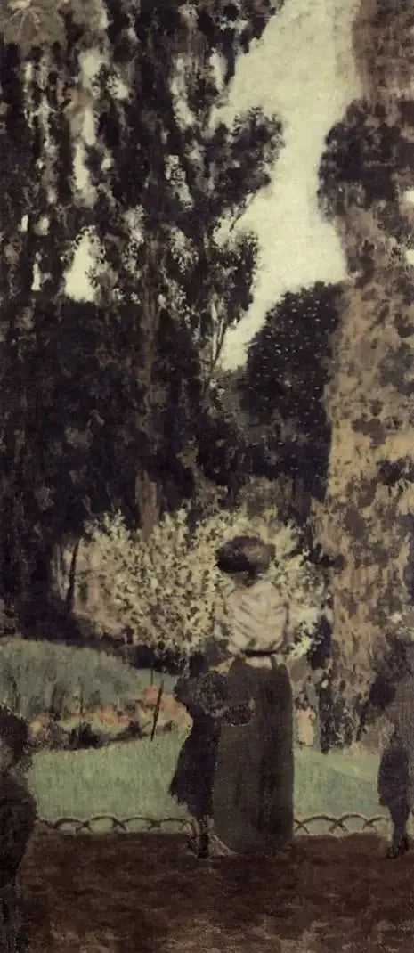 La promenade. Le square des Batignolles - Édouard Vuillard
