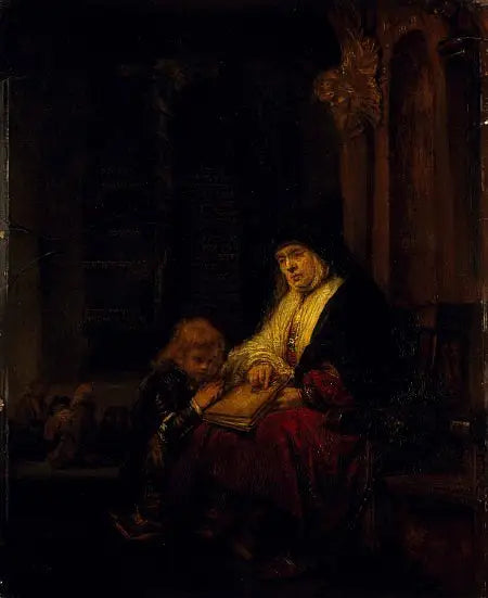 La prophétesse Anne au Temple - Rembrandt