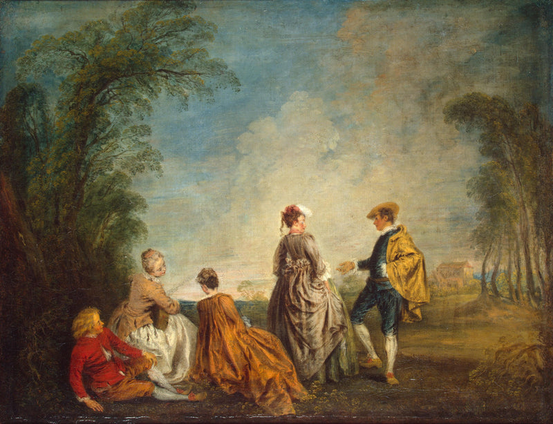 La Proposition embarrassante - Antoine Watteau