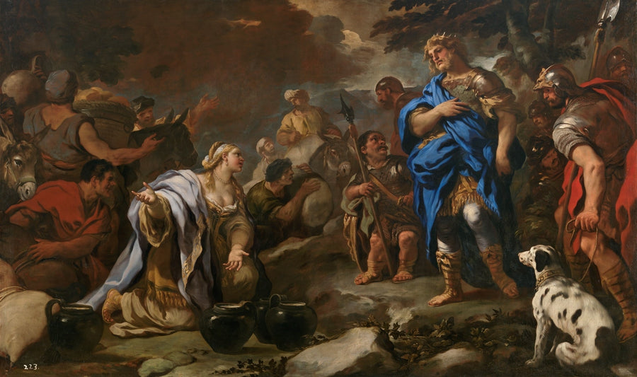 La prudente Abigail - Luca Giordano