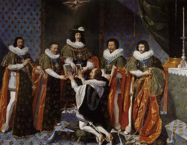 La Réception du Duc de Longueville dans l'ordre du Saint-Esprit par le Roi Louis XIII en 1633 - Philippe de Champaigne