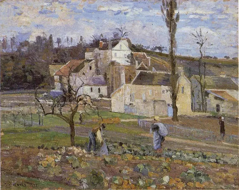 La Récolte des choux, l'Hermitage, Pontoise - Camille Pissarro