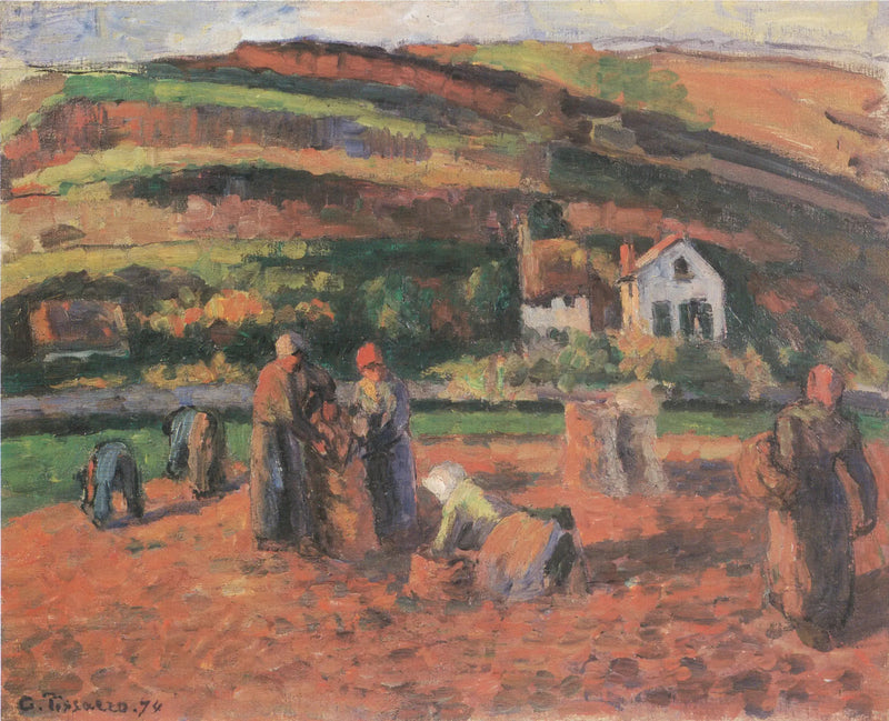 La Récolte des pommes de terre - Camille Pissarro