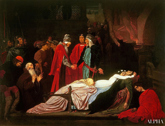La réconciliation des Montaigu et des Capulet - Frederic Leighton Reproductions de tableaux à la peinture à l’huile
