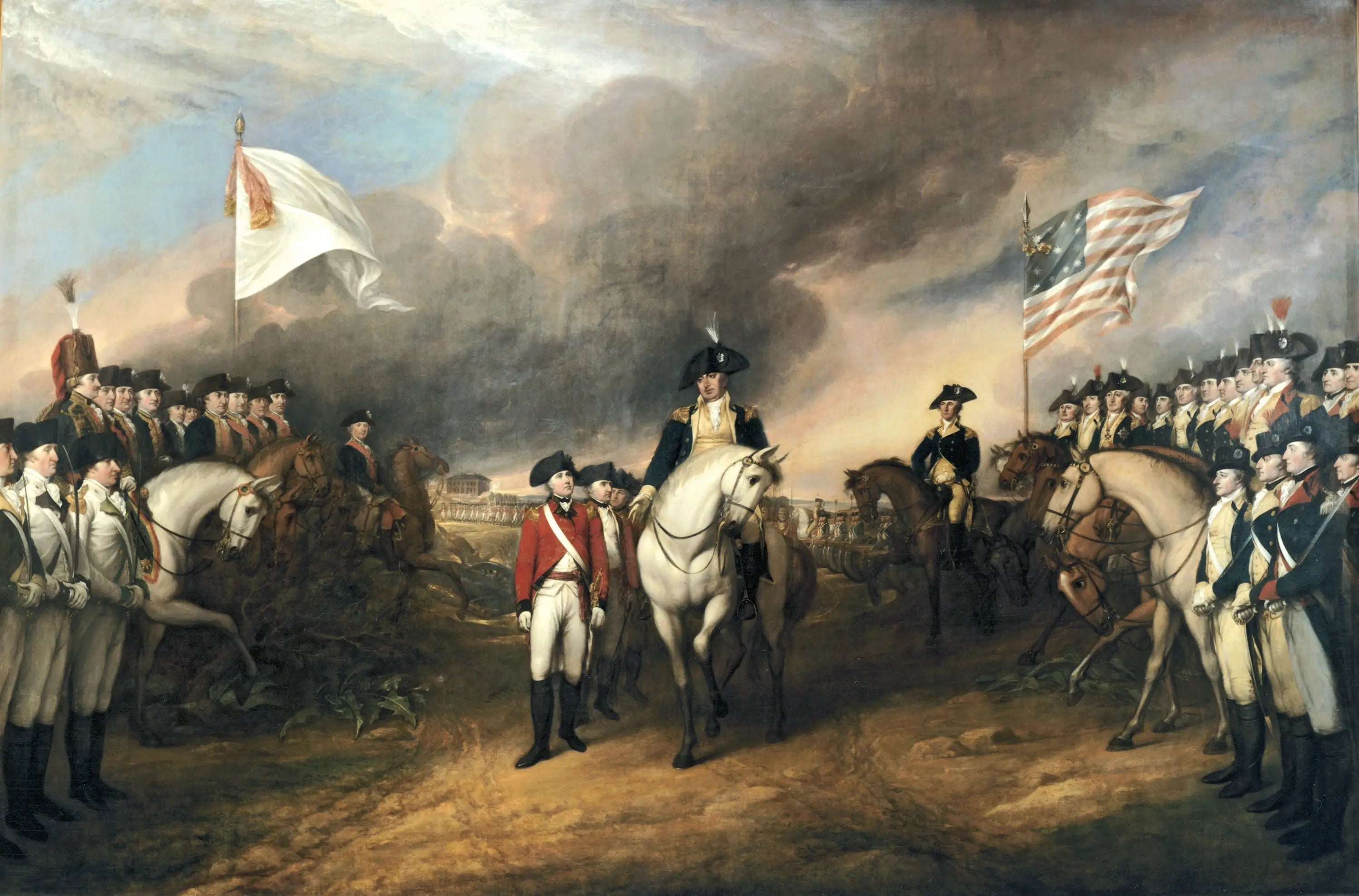 La Reddition de Lord Cornwallis - John Trumbull image 1 tableau peint à l’huile sur toile