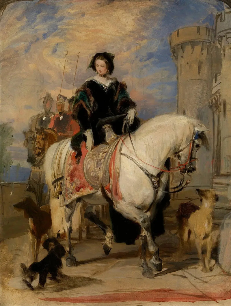 La reine Victoria (1819-1901) à cheval - Edwin Henry Landseer
