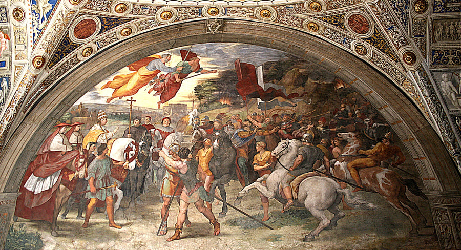La Rencontre de Léon le Grand avec Attila - Raphaël Sanzio