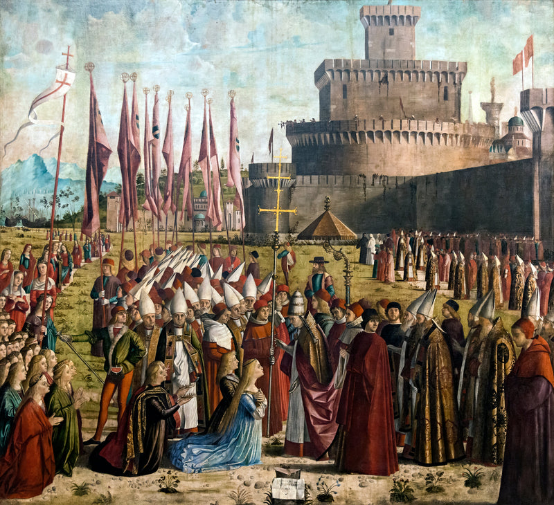 La Rencontre des pèlerins avec le pape Cyriaque - Vittore Carpaccio
