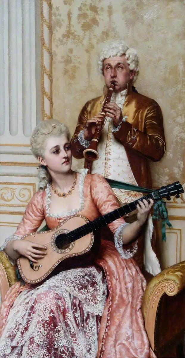 La répétition - Edmund Blair Leighton image 1 tableau peint à l’huile sur toile