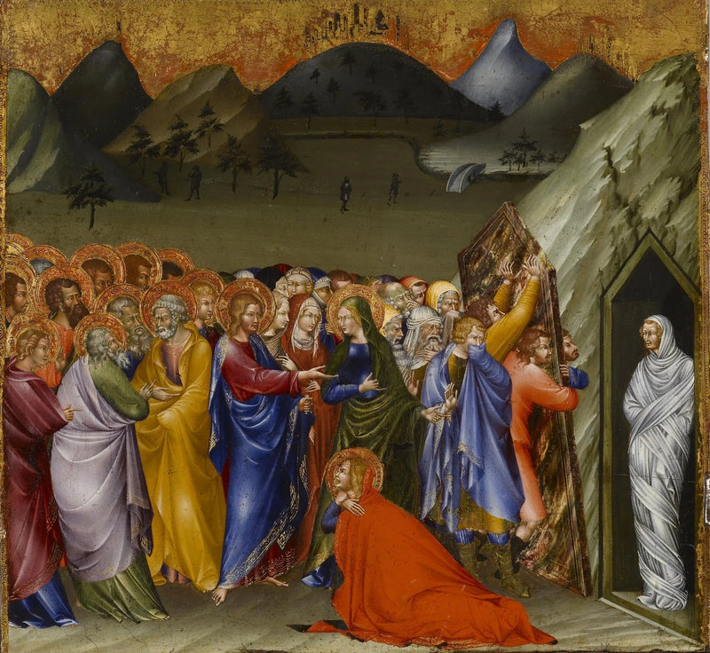 La résurrection de Lazare - Giovanni di Paolo
