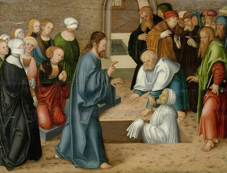 La résurrection de Lazare - Lucas Cranach the Elder