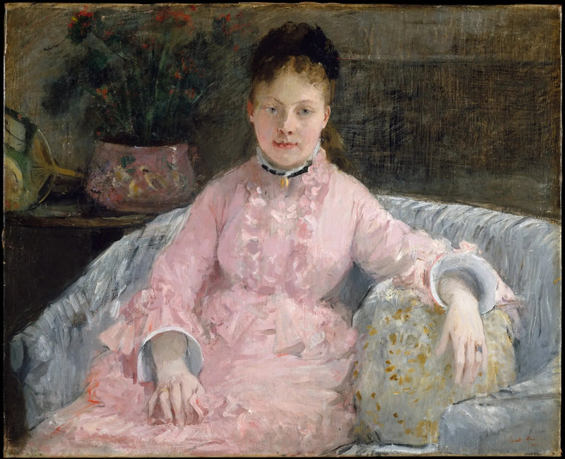 La Robe rose (Albertie-Marguerite Carré, plus tard Madame Ferdinand-Henri Himmes, 1854-1935) - Berthe Morisot