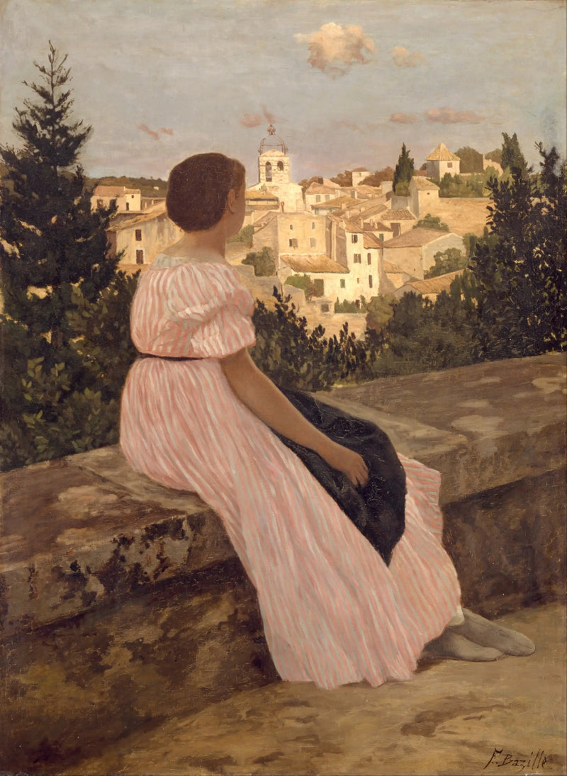 La Robe rose - Frédéric Bazille