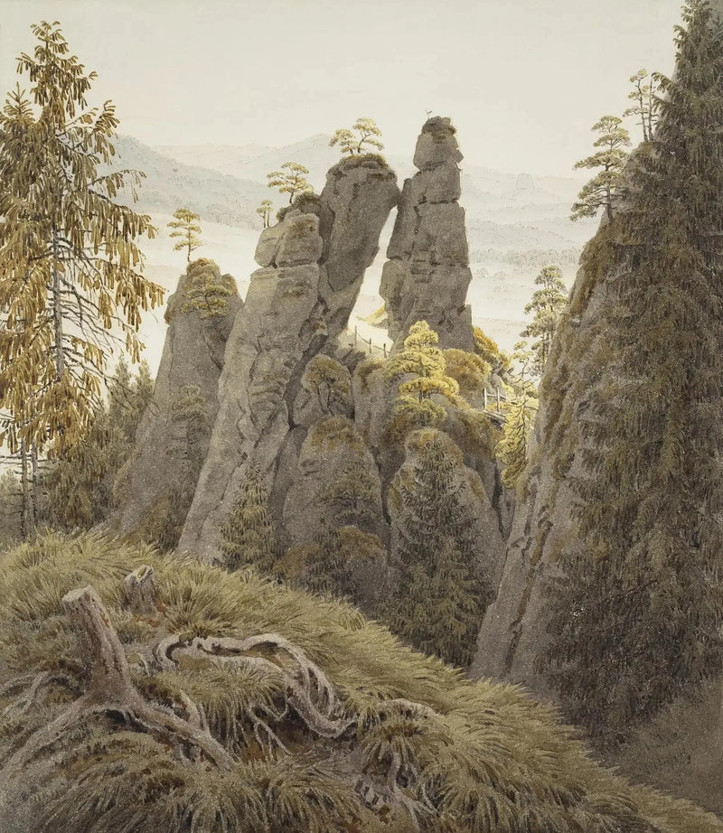 La roche porte en Neurathen - Caspar David Friedrich