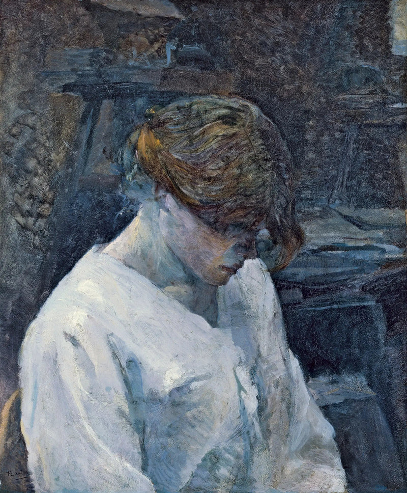 La Rousse au chemisier blanc - Henri de Toulouse-Lautrec