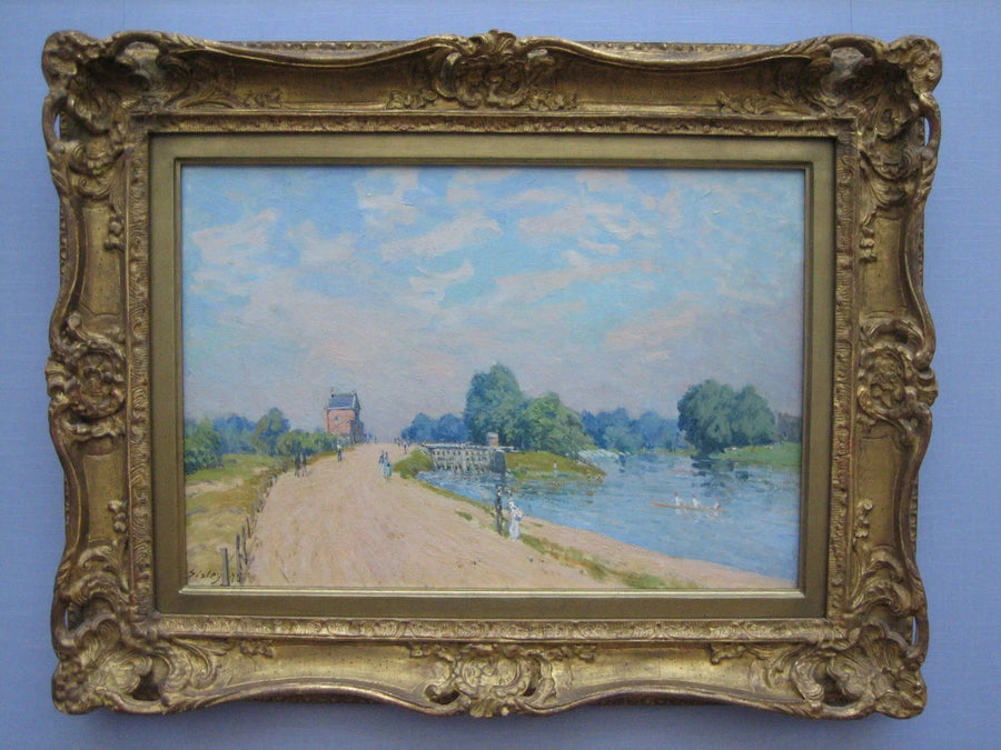 La Route de Hampton Court à Molesey - Alfred Sisley