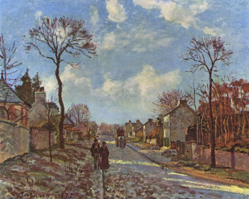 La Route de Louveciennes - Camille Pissarro