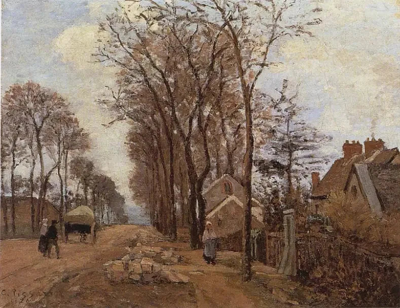 La route de Saint-Germain à Louveciennes - Camille Pissarro