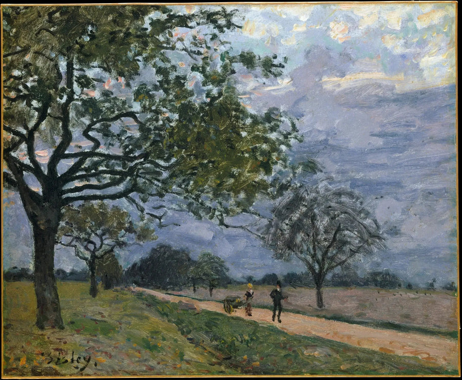La Route de Versailles à Louveciennes - Alfred Sisley