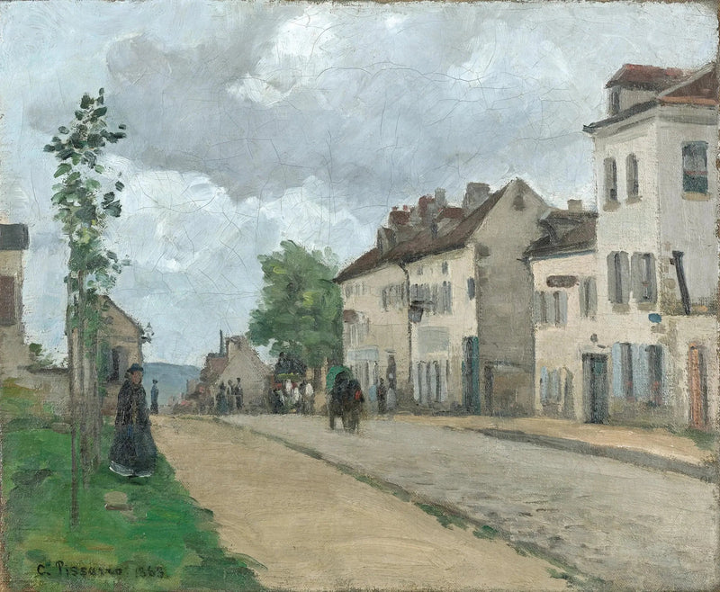 La Rue de Gisors à Pontoise - Camille Pissarro