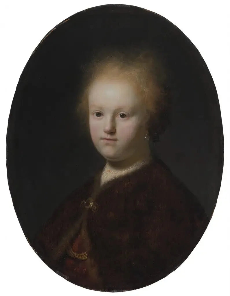 La sœur de Rembrandt, ou Portrait d'une jeune fille - Rembrandt image 1 reproduction d’œuvre d’art à l’huile