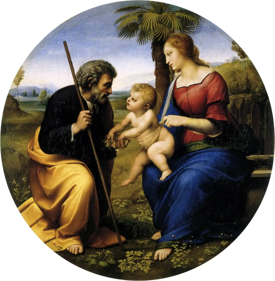 La Sainte Famille au palmier - Raphaël Sanzio
