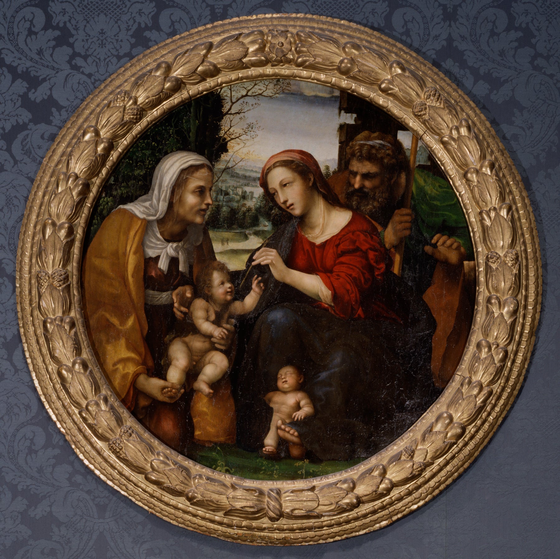 La Sainte Famille avec sainte Élisabeth et le petit saint Jean-Baptiste - Il Sodoma (Giovanni Antonio Bazzi)